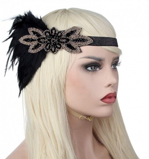 Headbands 1920s Accessories Themed Costume Mardi Gras Party Prop additions to Flapper Dress - Z-1 - CI18K7SLSK8 $14.21