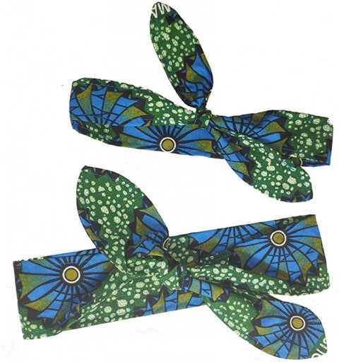 Headbands African Print Headband Hair Accessory for Women/Girls （2 Headbands 1 Big and 1small） - 6008 - C418UE5MY0A $8.17