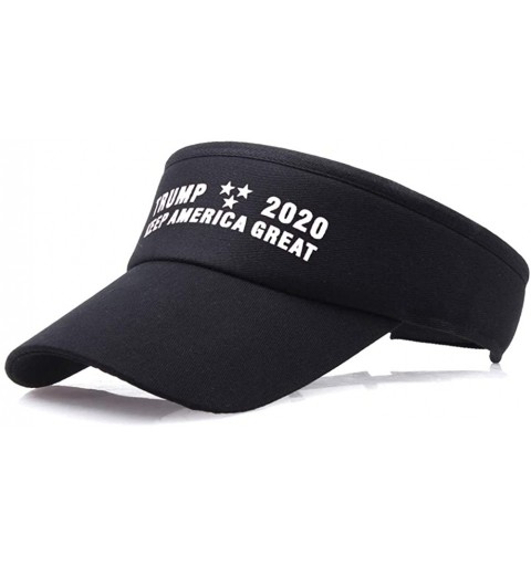 Visors AMRH Keep America Great Trump 2020 MAGA Spirit Baseball Cap Hat Visor Red Black(H02) - C018S6MS4M0 $7.44