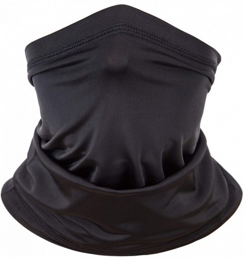Skullies & Beanies Multifunctional Neck Gaiter Bandana- Face Scarf Sun Dust Wind Proof Headbands - Black - CI1884I5L07 $11.50
