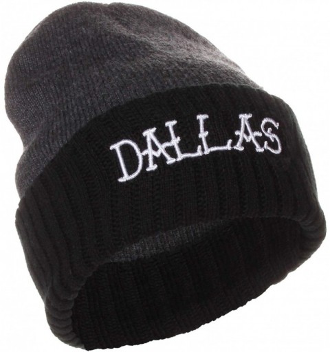Skullies & Beanies Unisex USA Cities Knit Hat Cap Beanie - Dallas - CS12NE2C44Y $7.25