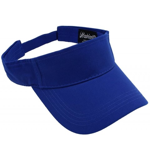 Baseball Caps Sun Sports Visor Hat Cap - Classic Cotton for Men Women - Royal Blue - CP12O1NJN83 $7.78