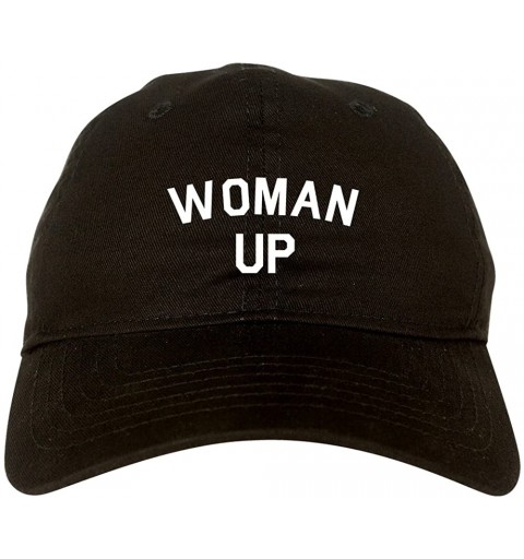 Baseball Caps Woman Up Feminist Dad Hat Baseball Cap - Black - CH188MSKLRN $18.96