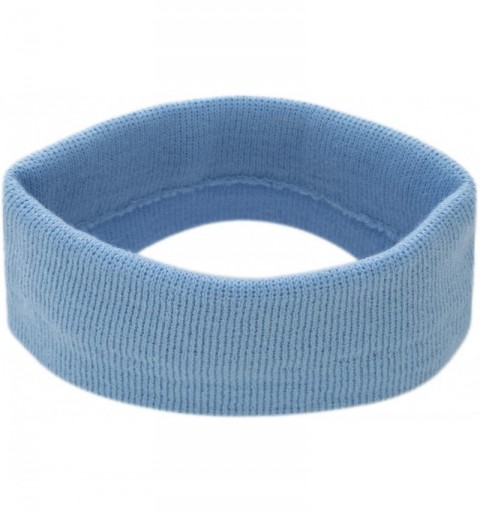 Skullies & Beanies USA Made Stretch Headband - Light Blue - CM1885XC8RK $26.17
