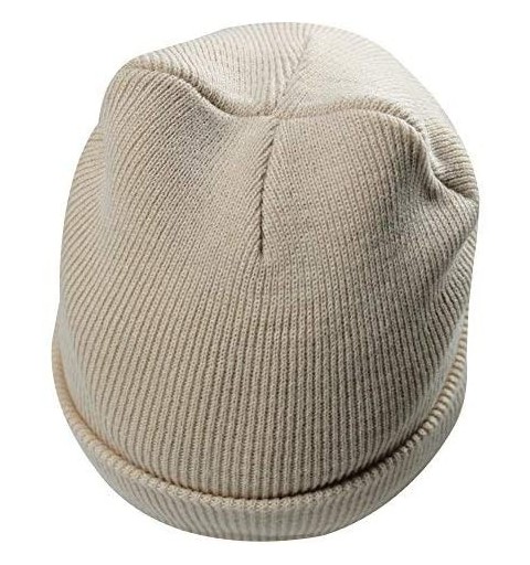 Skullies & Beanies 5 LED Knit Flash Light Beanie Hat Cap for Night Fishing Camping Handyman Working - Biege - CV12O4UUGYV $10.36