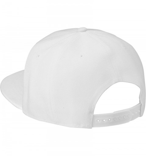 Baseball Caps Classic Snapback Hat Cap Hip Hop Style Flat Bill Blank Solid Color Adjustable Size - 2pcs Black & White - C418G...