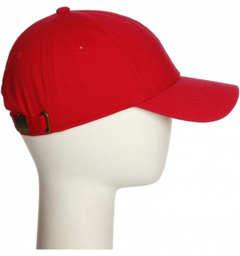 Baseball Caps Customized Letter Intial Baseball Hat A to Z Team Colors- Red Cap White Black - Letter N - CJ18ET0NUDC $15.32
