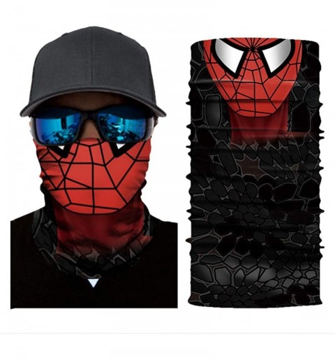Balaclavas Seamless Face Mask Neck Gaiter UV Protection Windproof Face Mask Scarf - Spiderman - C819854M4YC $13.27