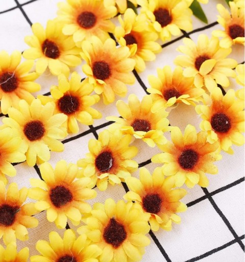 Headbands Sunflower Headpiece Festivals Accessories - 6pcs yellow - CW18QG3ZZMY $13.76