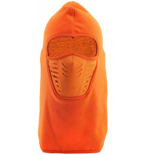 Balaclavas Balaclava Face Mask Cycling Mask- Anti-dust Windproof Outdoor Sport Mask for Motorcycle and Cycling - Orange - CL1...