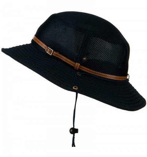 Sun Hats Big Size Deluxe Mesh Bucket Hat (for Big Head) - Navy - CE11C0N0309 $27.61