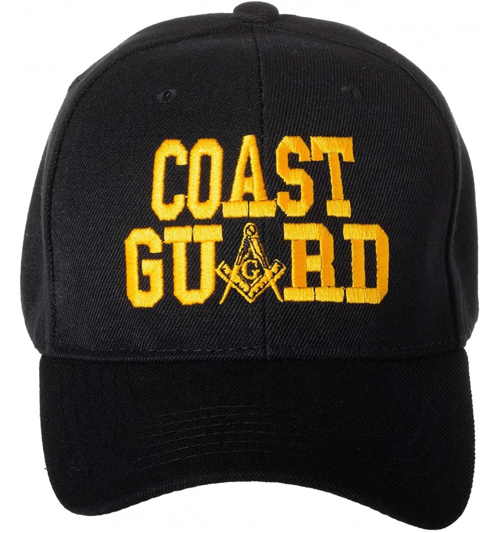 Baseball Caps United States Military Masonic Square and Compass Embroidered Baseball Cap - Coast Guard / Black - CH18R7AUA5C ...