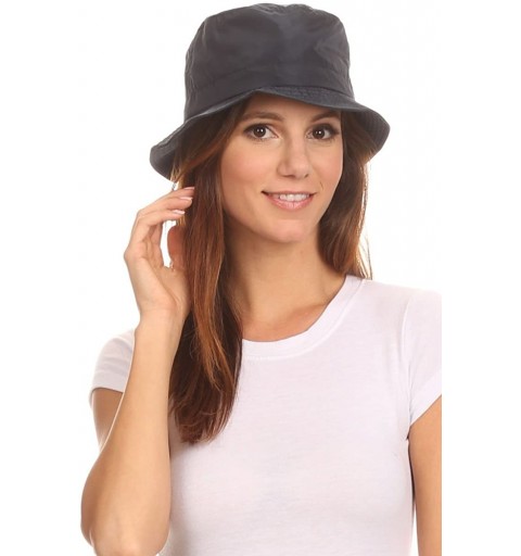 Rain Hats Unisex Packable Rain Hat Lightweight Year Round Use - 2 Sizes for Best Fit - Navy Bucket - CI12HZ138ON $26.74