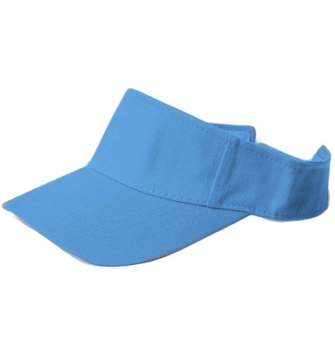 Baseball Caps Adjustable Sports Visor - Sky Blue - CR110DL1W8H $10.15