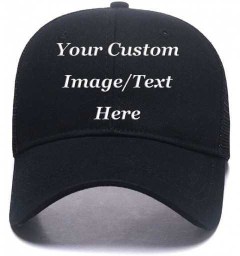 Baseball Caps Custom Hats-Fashion Ponytail Hat for Women Men Funny Messy Buns Mesh Trucker Baseball Hats Snapback Visors - CK...