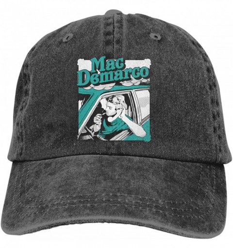Baseball Caps Mac Demarco Man&Women Classic Baseball Hat Vintage Adjustable Casquette Cap Trucker Hat Black - Black - CI18O8X...
