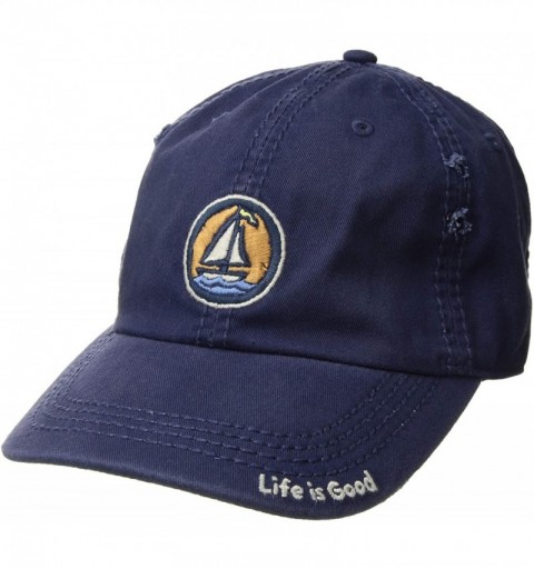 Baseball Caps Sunwashed Chill Cap Baseball Hat Collection - Sailboat Darkest Blue - C51895WN5N3 $48.19