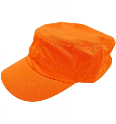 Baseball Caps Vintage Army Military Cadet Hat Unisex - Orange - CH184S2RQ0Z $7.19