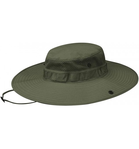 Baseball Caps Summerweight Wide Brim Boonie Tactical Hat - Olive - CD12CJYALCR $18.10