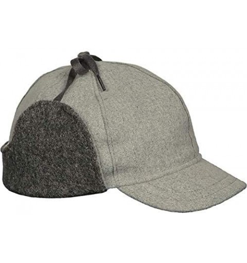 Baseball Caps Snowdrift Cap - Insulated Wool Winter Hat with Ear Flaps - Cloud - C418ZYXTS00 $94.98