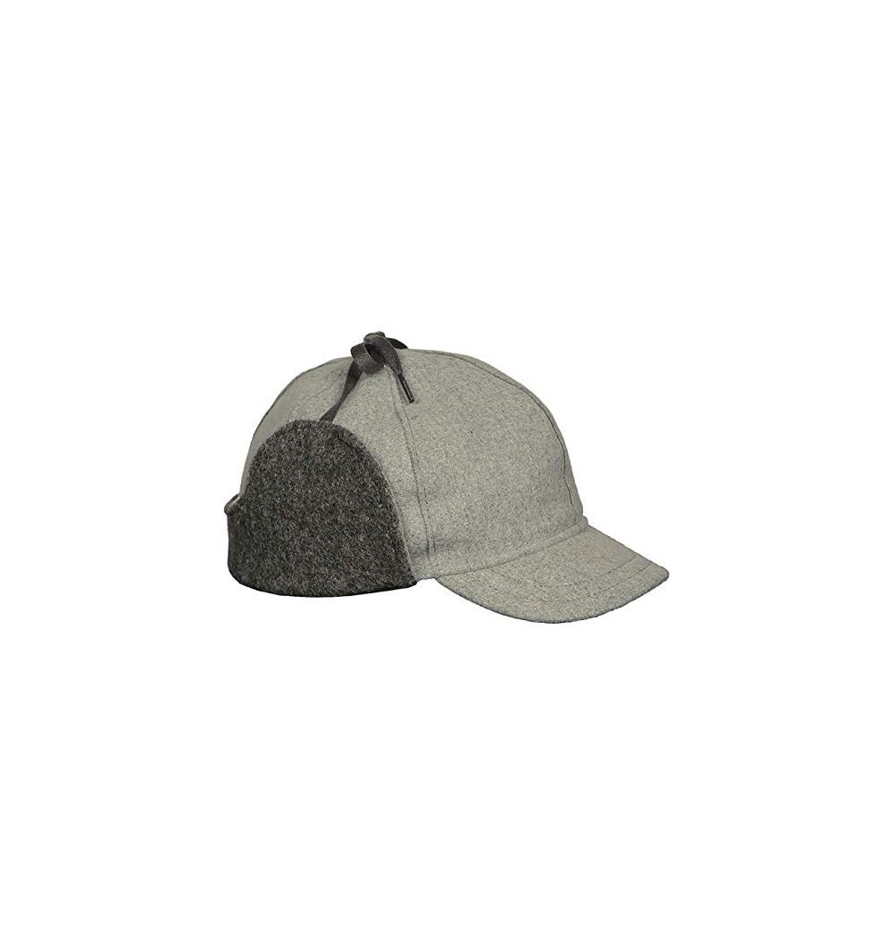 Baseball Caps Snowdrift Cap - Insulated Wool Winter Hat with Ear Flaps - Cloud - C418ZYXTS00 $51.81