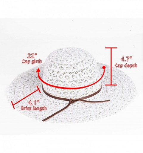 Sun Hats Womens Ladies Packable Adjustable Foldable - White - CB194L3593N $14.22