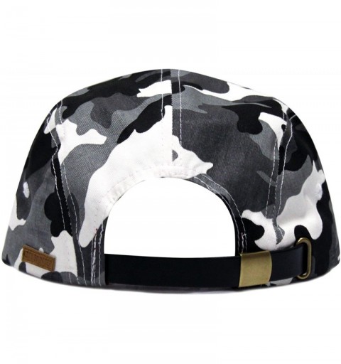 Sun Hats Plain Camouflage 5 Panel Biker Hat - City Camo Grey - CI11K1F8RJR $15.01