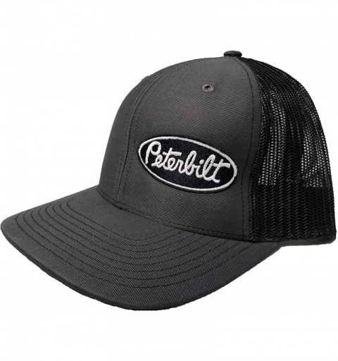 Baseball Caps Peterbilt Motors Trucks Structured Cap/Adjustable Custom Snapback/Women and Men/112 Charcoal - Black - C018ZZUY...