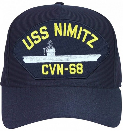 Baseball Caps USS Nimitz CVN-68 Baseball Cap. Navy Blue. Made in USA - CF12N36SWMT $21.68