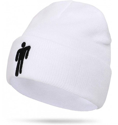 Skullies & Beanies Beanie Boos Knit Hat Trendy Stretchy Cap for Men Women - White - CZ192HM90KN $18.13