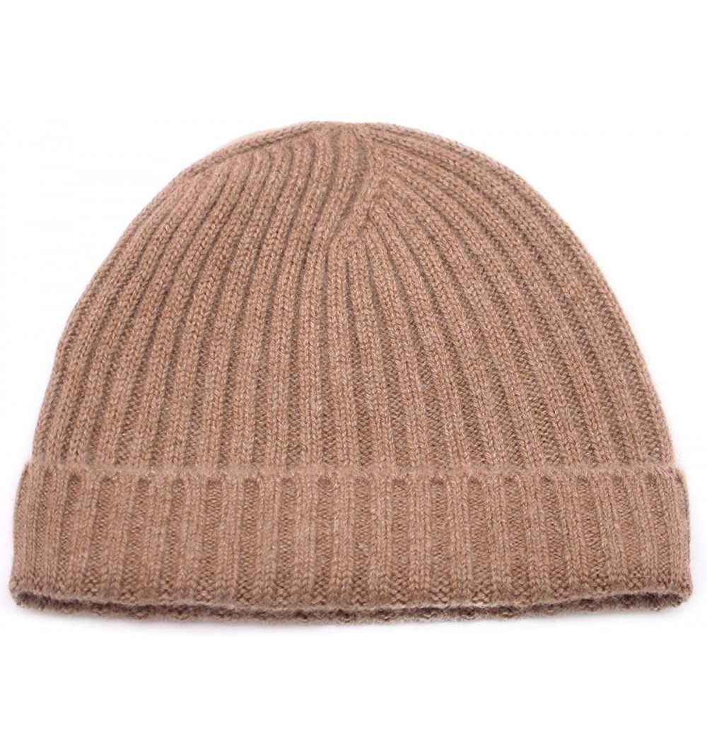 Skullies & Beanies Pure 100% Cashmere Beanie for Men- Warm Soft Mens Cashmere Hat in a Gift Box - Toasted Nut - CY18A2CDZ6K $...