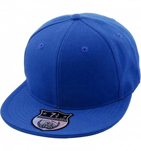 Baseball Caps The Real Original Fitted Flat-Bill Hats True-Fit - 06. Royal Blue - CR11JEIBOW9 $14.05