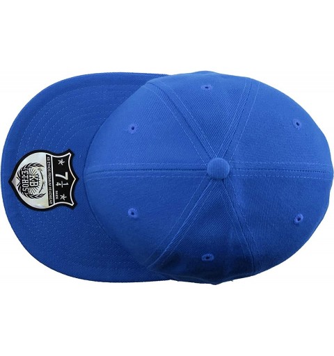 Baseball Caps The Real Original Fitted Flat-Bill Hats True-Fit - 06. Royal Blue - CR11JEIBOW9 $14.05