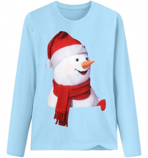 Visors Womens Christmas Snowman Pullover - U - CH18AE85K04 $9.21