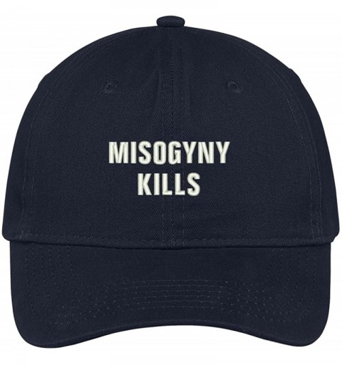 Baseball Caps Misogyny Kills Embroidered Soft Low Profile Adjustable Cotton Cap - Navy - C512O74DTXY $17.81