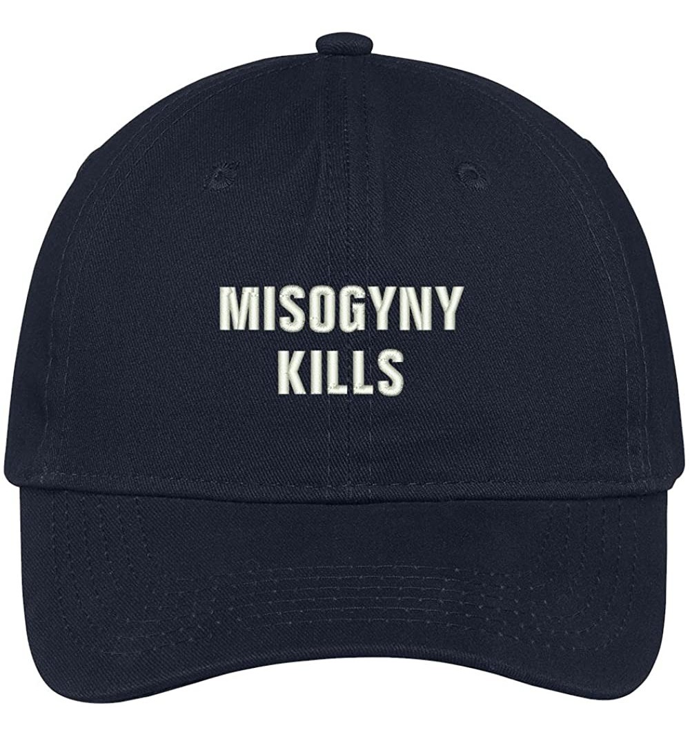 Baseball Caps Misogyny Kills Embroidered Soft Low Profile Adjustable Cotton Cap - Navy - C512O74DTXY $17.81