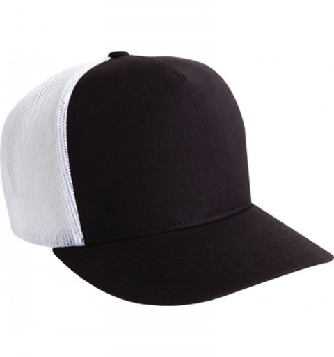 Baseball Caps Adjustable Snapback Classic Trucker Hat 6006 - Black/White - CQ11G6M7Z83 $10.02