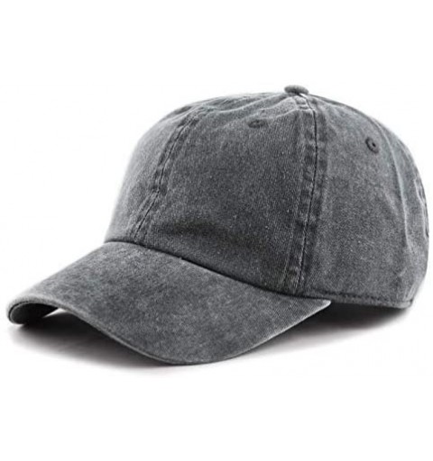 Baseball Caps 100% Cotton Pigment Dyed Low Profile Dad Hat Six Panel Cap - 1. Charcoal - CV189A3KT3Y $9.46