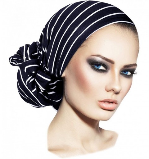 Headbands Pre-Tied Headscarf Versatile Long Ties Bandana Tichel Headwear Turban Wrap Soft Cotton - C3180E7R6WW $17.79