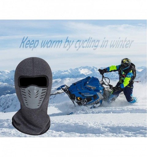 Balaclavas Adult Winter Fleece Grasping Balaclavas Face Cover Windproof Ski Mask Hat Halloween.YR.Lover - Gray - CS12LY9759L ...