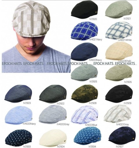 Newsboy Caps Men's Cotton Flat Ivy Caps Summer Newsboy Hats - Iv2930red - CH18DSDCD9Y $27.13