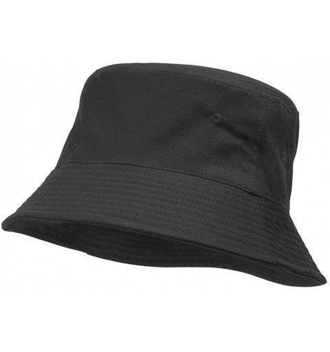 Baseball Caps Blank Cotton Bucket Hat - Dark Gray - CG11Y938MFB $11.02