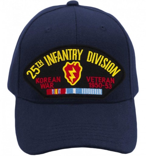 Baseball Caps 25th Infantry Division - Korea Hat/Ballcap Adjustable One Size Fits Most - Navy Blue - CI18OQDO2XM $27.30
