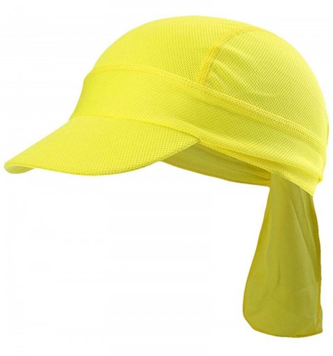 Skullies & Beanies Skull Caps & Sweat Wicking Cooling Beanie with Brim for Men and Women - Yellow - C318RYES95K $19.71