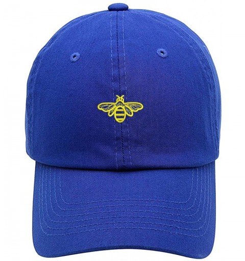 Baseball Caps Bee Embroidered Brushed Cotton Dad Hat Cap - Vc300_royal - CM18QEK4ITU $15.55
