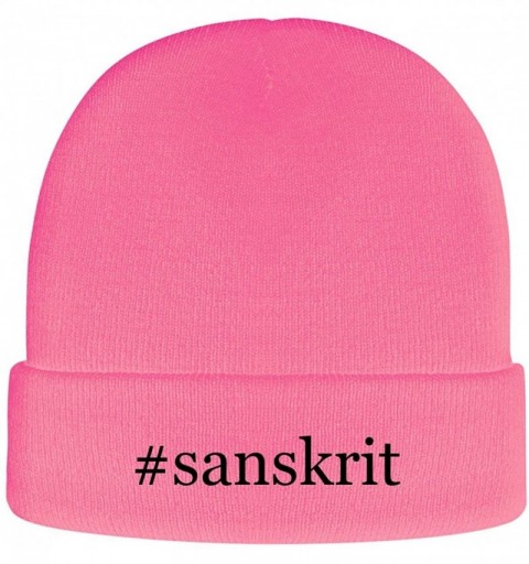 Skullies & Beanies Sanskrit - Hashtag Soft Adult Beanie Cap - Pink - CG18AXQXH0K $19.19