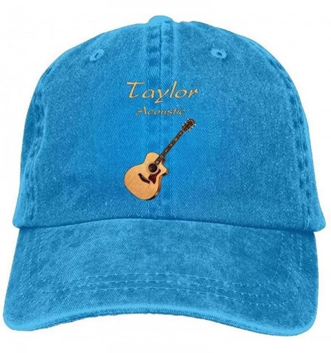 Skullies & Beanies Taylor Acoustic Acoustic Guitars Denim Hats Fashion Cool Unisex Travel Sunscreen Baseball Caps - Blue - CH...