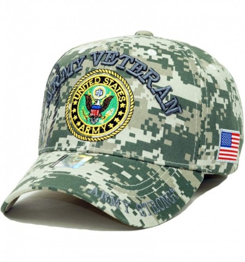 Baseball Caps Army Veteran Official Licensed Embroidery Hat Adjustable Military Retired Baseball Cap - Army Veteran- Camo 05 ...