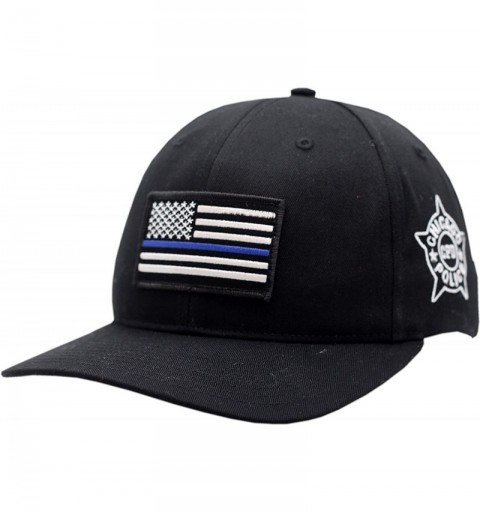 Baseball Caps American Flag Blue Line Hat Chicago Police Department - C21853KO96K $18.93
