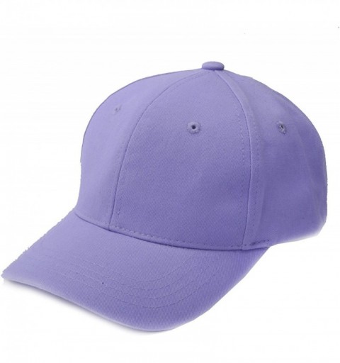 Baseball Caps Plain Baseball Cap - Lavender - CR186SQRM3T $14.41